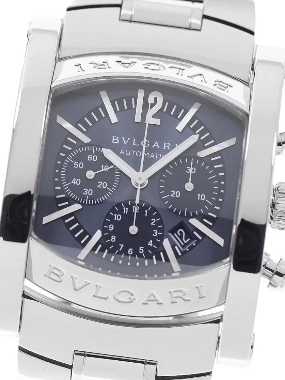 BVLGARI Assioma AA44SCH Chronograph Date Navy Dial Automatic Men's Watch_959750
